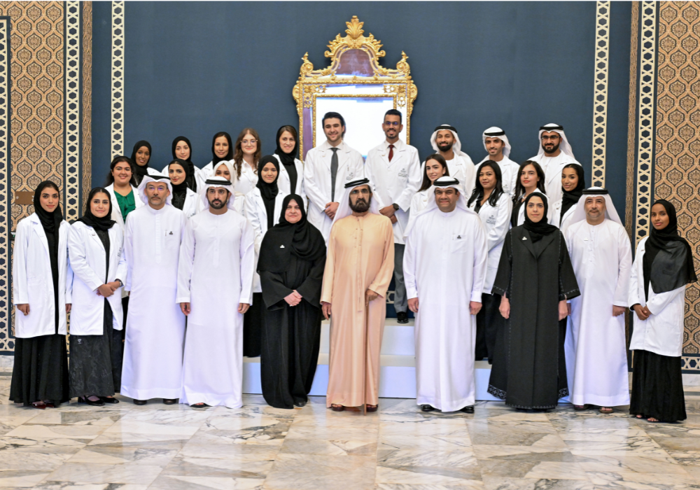 His Highness Sheikh Mohammed bin Rashid Al Maktoum Meets Top Graduates from Mohammed Bin Rashid University of Medicine and Health Sciences